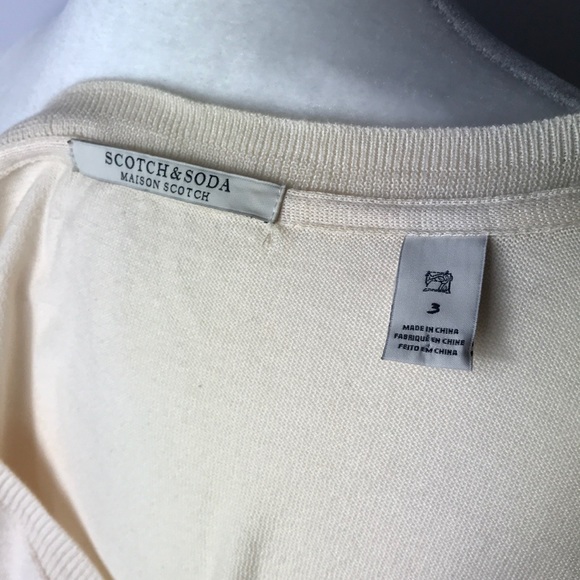 Scotch & Soda Maison Scotch Blouse w/ Fringe Sz 3 - Picture 5 of 5